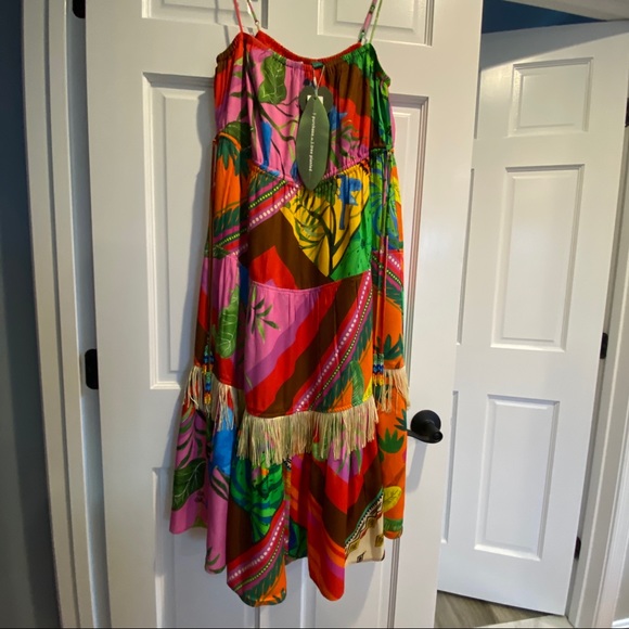 FARM Rio Dresses & Skirts - 🍍FARM Rio Palila Fringe Midi Dress